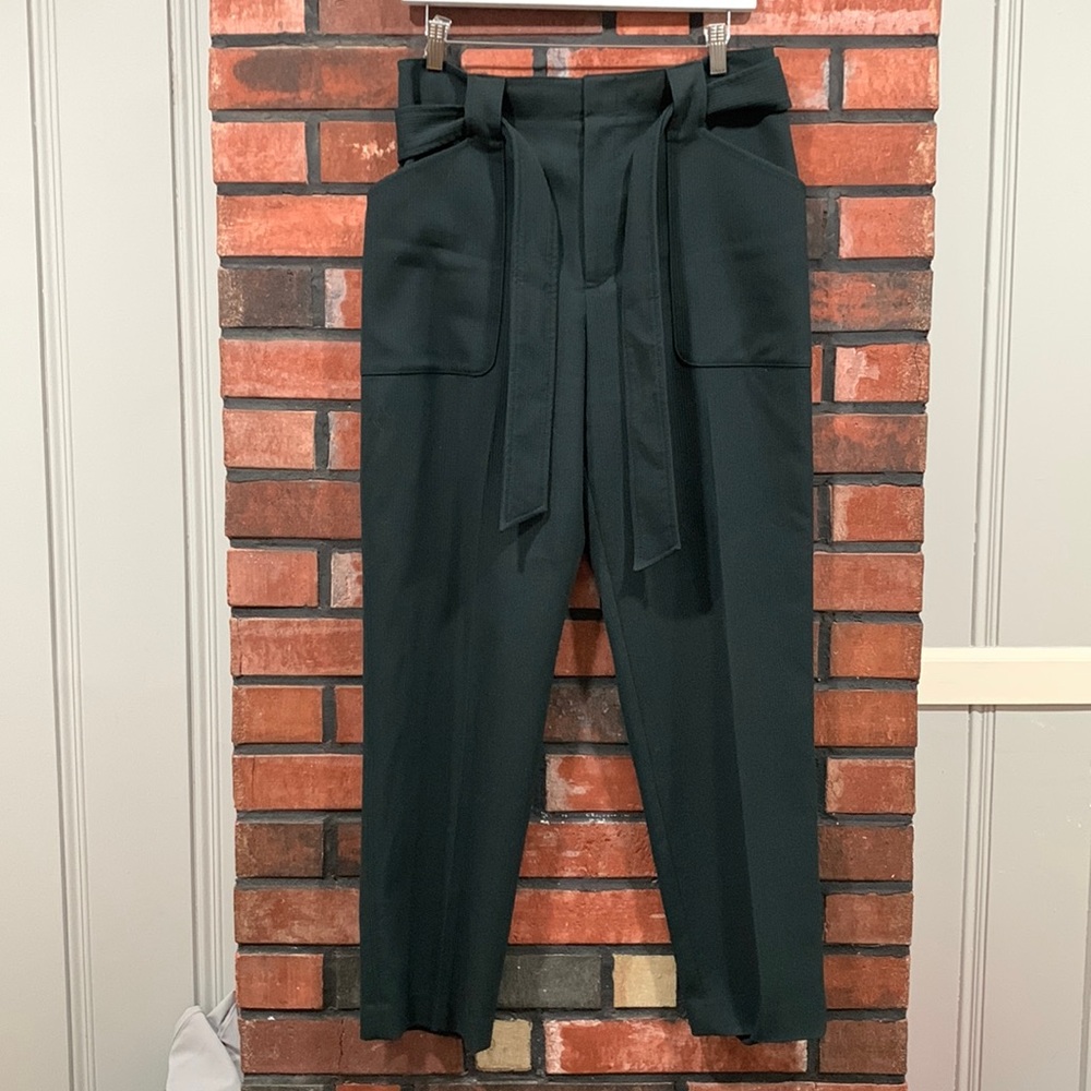 Elegant Dark Green Women's Pants